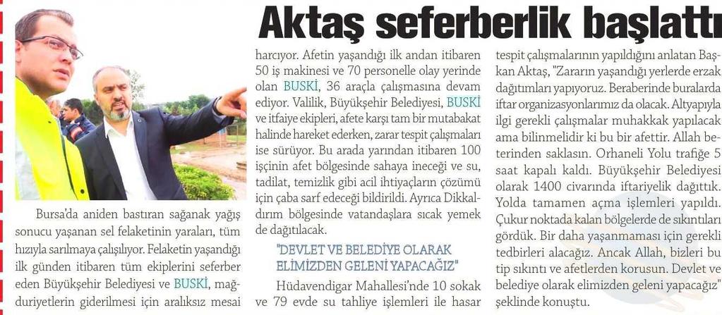 AKTAS SEFERBERLIK BASLATTI Yayın Adı : Sehir