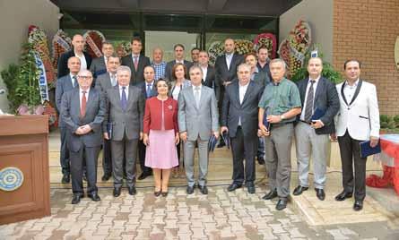 Candeğer Yılmaz ve EÜ Senato Üyeleri ile deri sanayiinin önemli kuruluşlarının temsilcileri katıldı.