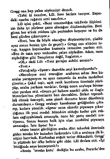 C r e e e o n a h e p y a la o s ö y le m iş t i d e m e k. T â b ü k i t a m d ım, L l l l. S e n i h e r k e s t a o t y o r. B a ş m - d a k i e ş a r b a r a g ın e n s e n i l a o j d ı m.». ^.