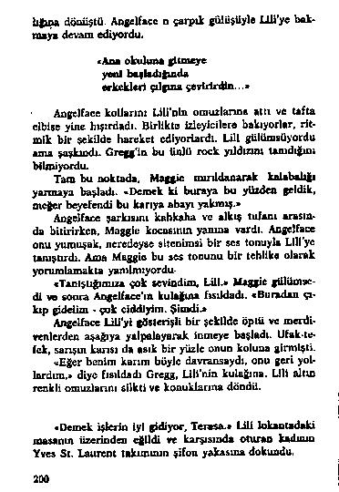 h k M d ö n ü ş tü A n g e lfa c e o ç a r p ık g û lü ş U y le U Ü 'y e b a k - n u y s d e v a m e d iy o r d u.