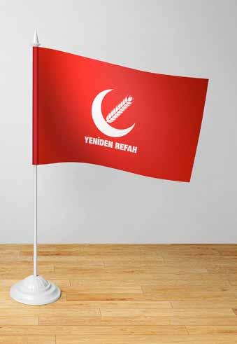 Masa Bayrağı Yeniden Refah Partisi Masa    80 81