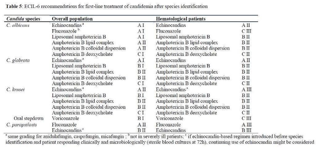 ECIL-6 guidelines for the treatment of invasive candidiasis, aspergillosis and