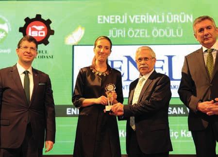 Enel Kesintisiz Güç Kaynaklarına Enerji Verimli Ürün Ödülü İstanbul Sanayi Odası nın (İSO) düzenlemiş olduğu 14.