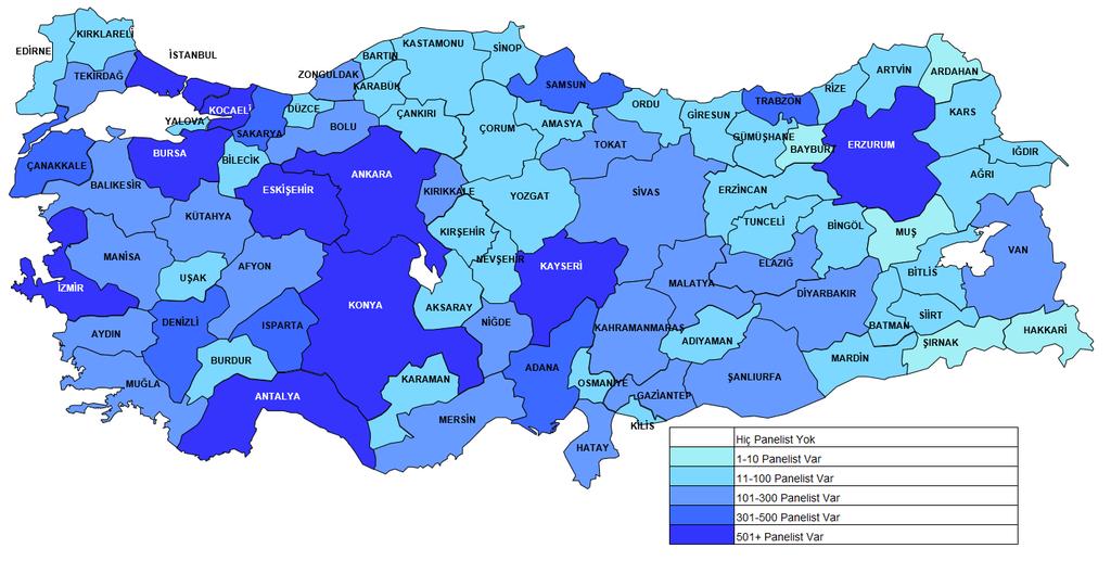 Panelist Haritası