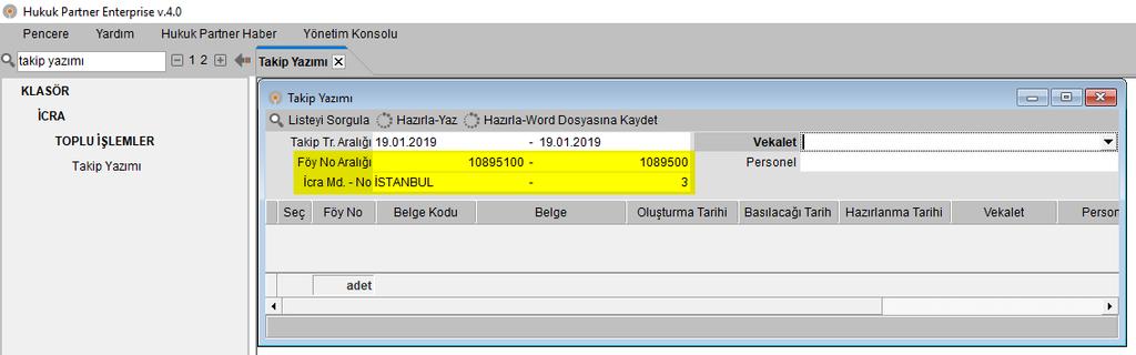 Toplu dosya no girişinde listeyi excel veya panoya alabilme imkânı sağlandı.