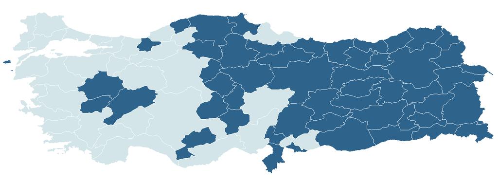 6. Kalkınmaya İlave Kalkınmada öncelikli 51 ilde ve 2 ilçede; Sigortalıların SGK primlerine 5 puanlık indirime ilave olarak, 5 puana ilave 6 puan 281 TL - 1.