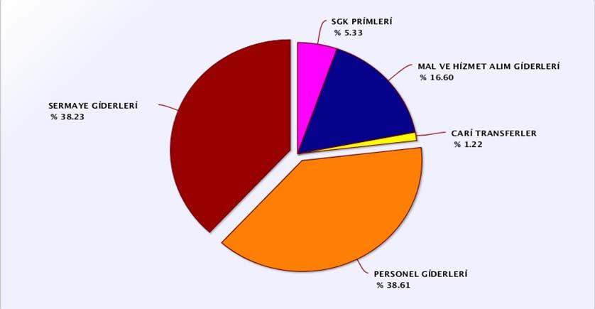 04 oranında azalırken, Harcama Tutarı nın % 42.04 arttığını, yine 2011 Mali Yılına göre Tahmini Gelir in % 29.