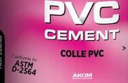 atık tahliyesinde kullanılan PVC-C plastik boru sistemlerinde (düşük ve yüksek sıcaklık) Yüksek basınca karşı dayanım (16 bar),
