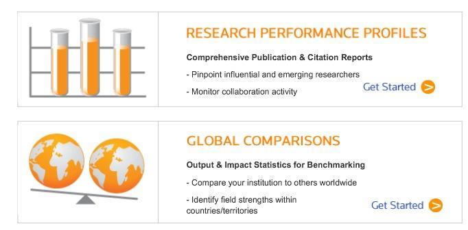 InCites National Citation Report for Turkey Research Performance Profiles ile yayınlara dair ayrıntılı raporlar görüntüleyebilir ve