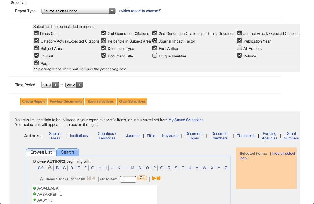 Create Custom Reports 26 farklı rapor tipi bulunmaktadır.