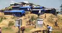 Myanmar da katliamdan kaçan Arakanlı Müslümanlar, Cox s Bazar da bulunan Khutupalong, Balokhali, Leda ve Tengkhali deki mülteci kamplarına sığınmaya çalışırken bu kamplar yaklaşık 950.