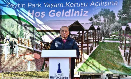 Zeytin Park Hizmete Açıldı 05 Kentlilere keyifli vakit geçirebilecekleri yeni rekreasyon alanları oluşturan İzmir Büyükşehir Belediyesi, bu kez Gaziemir EVKA-7 de yaklaşık 40 dönümlük alanda