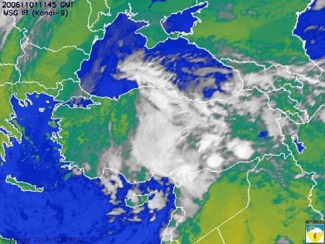 Şekil 12. Uydu Görüntüsü 1 Kasım 2006 11 45 UTC Şekil 13.