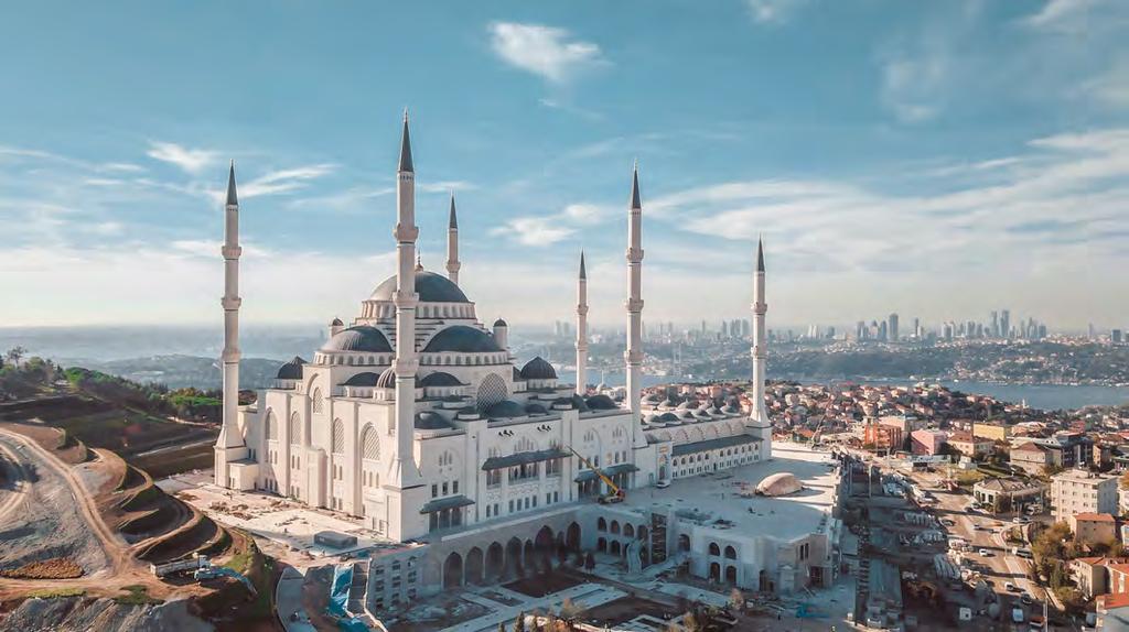 HABERLER NEWS Çamlıca Camisi İnşa çalışmaları 6 yıl süren Osmanlı-Selçuklu mimari tarzı ile bugünün çizgilerinin bütünleştiği Çamlıca Camisi nin mart ayında tamamlanması bekleniyor.