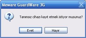 bağlantı işlemleri menüsünden Cihazdan veri çek tuşuna basılır.