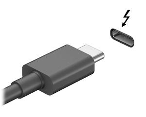 Bir USB Type-C (Thunderbolt 3-özellikli) bağlantı noktası bağlama USB Type-C (Thunderbolt 3-özellikli) bağlantı noktası, isteğe bağlı yüksek çözünürlüklü bir görüntü aygıtını veya yüksek performanslı