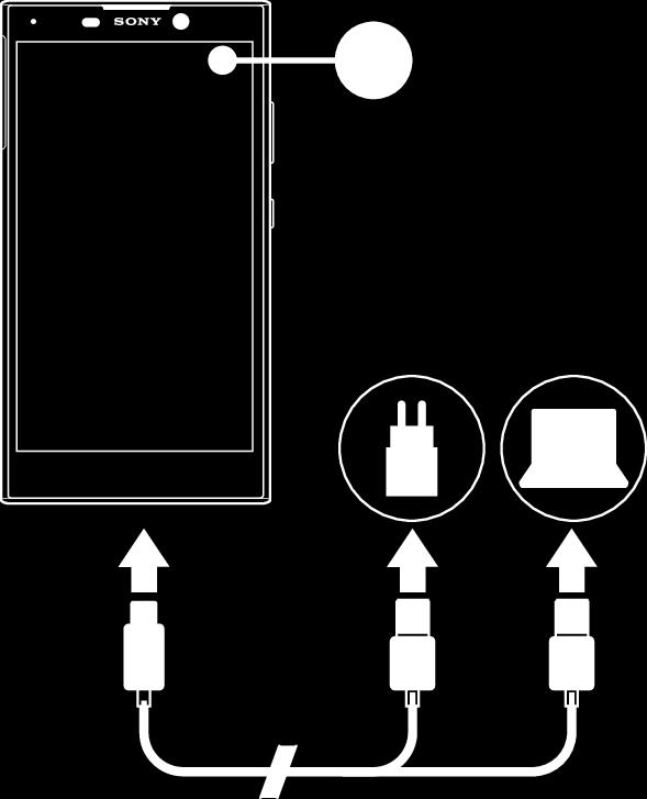 Pil ve bakım Cihazınızı şarj etme Her zaman, kullanmakta olduğunuz Xperia modeli için özel tasarlanan orijinal Sony şarj ünitesini ve USB Type-C kablosunu kullanın.