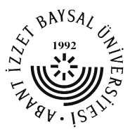 ISSN: 1303-0493 E-ISSN: 2148-4929 Abant İzzet Baysal Üniversitesi EĞİTİM FAKÜLTESİ DERGİSİ Abant İzzet Baysal