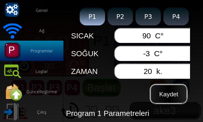 AKE.470.502 YEMEK DAĞITIM ARABASI KONTROL KARTI KULLANIM KILAVUZU 12 6.3.