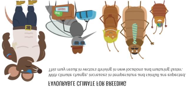 Artropod vektörler (sivrisinek, kene, tatarcık, sinek vb ) genellikle ektodermik canlılar ve iklim faktörlerine duyarlılar * yerleşim