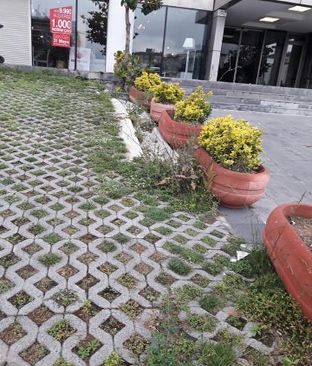 Bina önü açık otopark