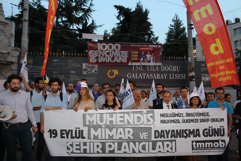 TOPLUMSAL MUHALEFET «Mühendis Mimar Şehir Plancıları Günü İstanbul İKK nın çağrısıyla Mühendis Mimar Şehir Plancıları Dayanışma Gününe Katılım Soma Anması DİSK,