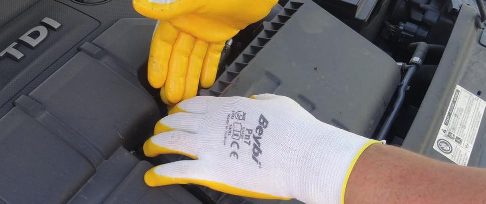 Nitril Kaplı Polyester Örme Eldiven / Nitrile Coated Polyester Knitted Gloves This product can be used as a general purpose glove in various manual handling applications including assembly,