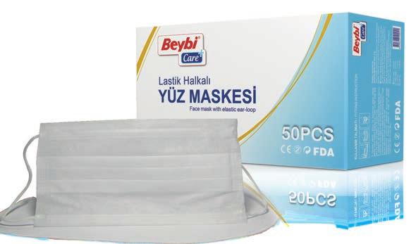 içermez 50 lik kutularda 2 ply, ear-loop Fiberglass-free