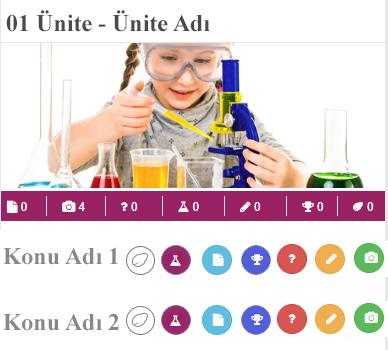 Bu bölümde ünitedeki var olan eğitim dökümanlarına konu anlatım videolarına, soru çözüm videolarına, deneylere, konu testlerine, yaprak testleri ve etkinlikleri göreceksiniz.