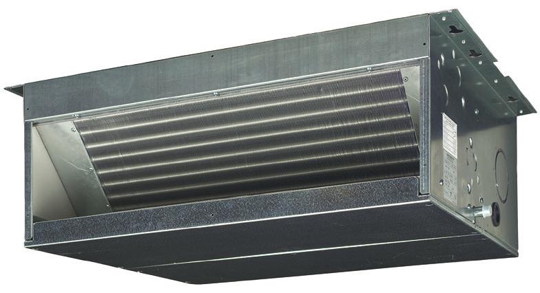 FWD-AT/AF Yüksek ESP değerli kanallı ünite Yatay veya düşey gizli montaj için AC fan motoru ünitesi Düz kanal bağlantı parçası üfleme tarafına takılır Bakım için kolayca sökülebilen yıkanabilir hava