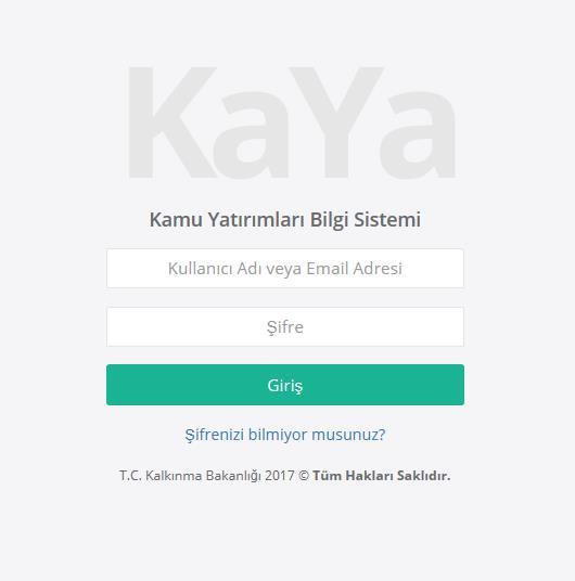 1. GİRİŞ 1.1. Tanım Doküman Kamu Yatırımları Bilgi Sistemi(KaYa) için mevcut modüllerin Kuruluş Admin yetkisindeki kullanıcı için anlatımını içermektedir. 1.2.