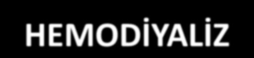 DİYALİZE BAŞLAMA KARARI HEMODİYALİZ PERİTON DİYALİZİ Kalıcı Vasküler Giriş Peritona