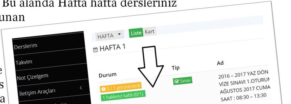 Devamsızlığımı nasıl görebilirim? Derslere devam durumunuzu Derslerim Menüsüne tıklayınız. 1.