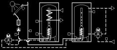 (sıcak su + ısıtma destek) güneş enerjisi sistem kontrolü imkanı - Logalux kombi/depo termosifon boyler ve HZG seti ile ısıtma destek kontrolü - İki ısıtma devresi için oransal pompa kontrolü ( KS