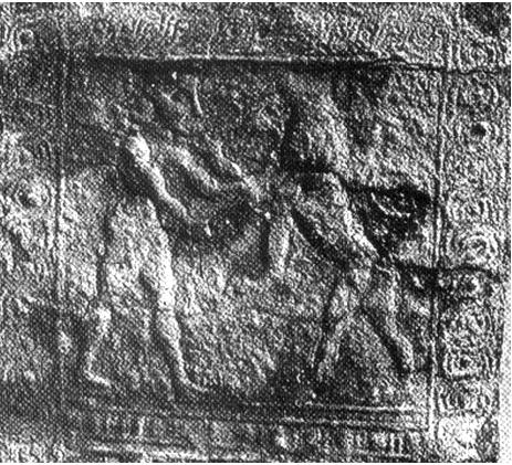Boğa ve aslan avları, Medinet Habu'daki Ramses III tapınağında savaş sahneleriyle karıştı. Yazıtlar, kralın büyük bir boğa olarak, Asya halkını cezalandırdığını göstermektedir.