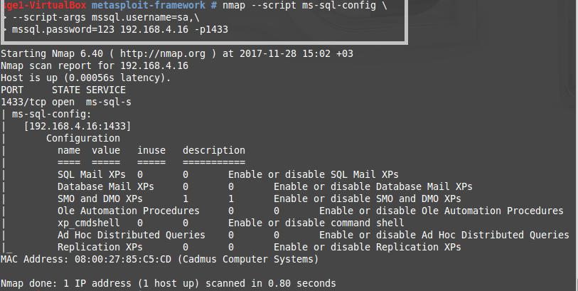 Post-Exploitation için Nmap III