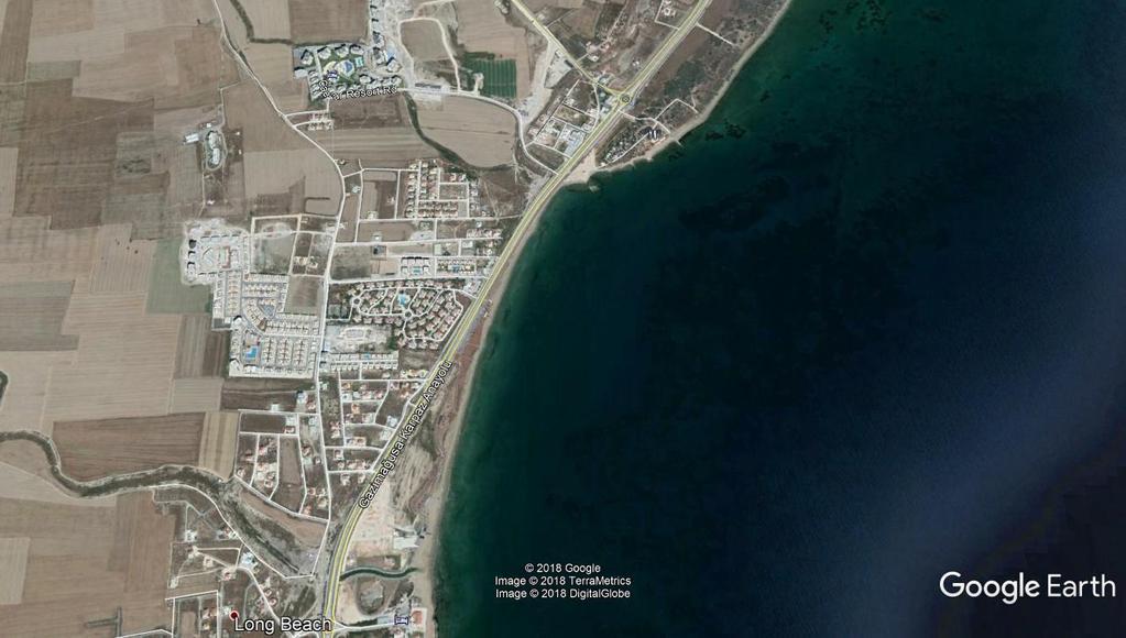 Şekil 1 Proje Alanının Kapsamlı Olarak Çevresinin Görünümü(www.googleearth.