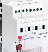 SW104/SW108 EAE KNX-ANAHTARLAMA (RÖLE) MODÜLÜ 500A Ani Akım Dayanımı Genel Özellikler ETS3/ETS4/ETS5 ile konfigüre edilebilen 8 adet bağımsız kanala sahiptir.