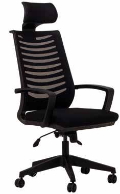 Aside from such features as adjustable back support, synchronized mechanism cap, adjustable handrests, the Mood will bring a warm atmosphere heat to your Office environment with its ergonomical