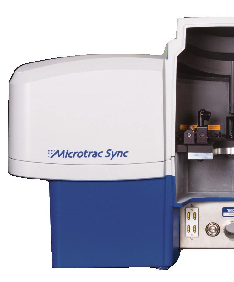 Sync Microtrac'ın partikül boyut ve şekil analiz cihazı SYNC'de dünyanın en ileri lazer difraksiyon