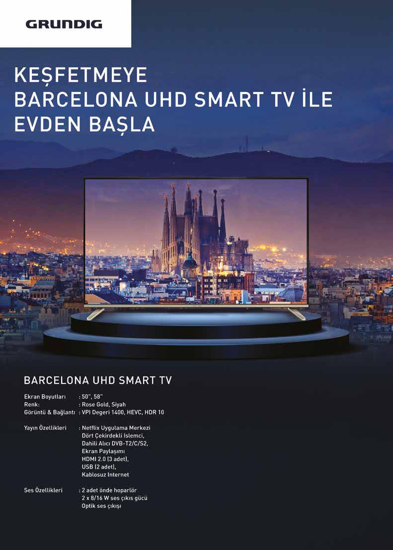 26 Yeni LANSMANA ÖZEL 300 TL İNDİRİM. Kampanya 1 31 Mart tarihleri arasında geçerlidir.kampanyaya yalnızca BARCELONA 50 GCU 8905B TV ve BARCELONA 58 GCU 8905B TV ürünleri dahildir.