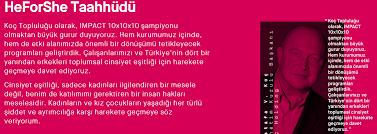 #HeForShe Birleşmiş Milletler in (BM) erkeklerin de cinsiyet eşitliği için mücade etmesini amaçlayan #HeForShe kampanyasının Türkiye tanıtımı 4 Mart 2015 tarihinde yapıldı.