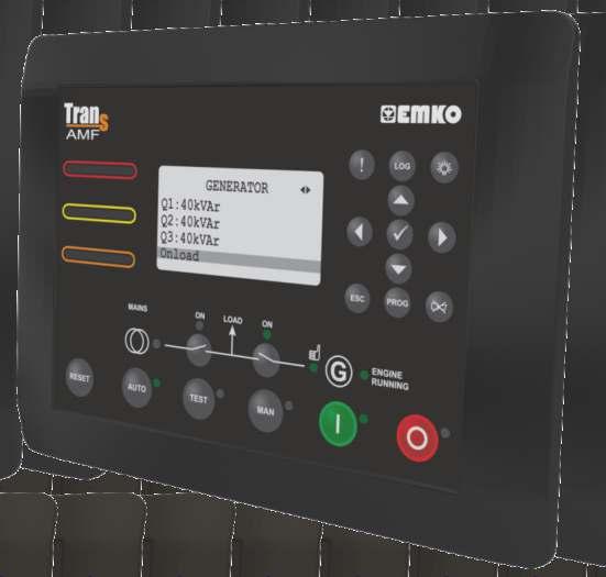 Automatic GenSet Controllers with Transfer Switching CanBus J939 ECU communication Parameter configuration via USB port of your notebook Authorised access, secure communication Selectable second