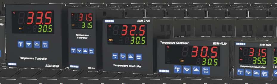 PID Sıcaklık Kontrol Cihazları ESM770 ESM0 ESM90 ESM90 ESM990 Üniversal sıcaklık sensör girişi (TC, RTD) SelfTune (Step Response Tuning) işlemi ile PID katsayılarının sisteme otomatik adaptasyonu