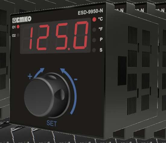PID Sıcaklık Kontrol Cihazı ESD9950N Ayarlanabilir Proses Ofset Değeri Kontrol çıkışları için programlanabilir kontrol ve alarm fonksiyonları Programlanabilir ON/OFF, P, PI, PD ve PID kontrol