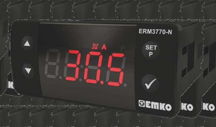 Dijital Takometre ERM 3770N 0,07Hz ile 0000Hz giriş sinyali Desimal Nokta Ayarlama Proses set yada Alarm Set li Çalışma Otomatik örnekleme (sn6sn.