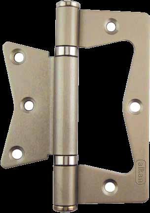 F 100 YÖNSÜZ KELEBEK MENTEŞE FLUSH HINGE Genişlik F100-Saten 10 100 39 2.5 216 F100-Sarı 10 100 39 2.