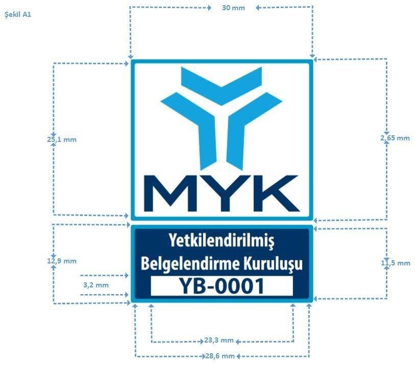 4.1.39 A1 Belgelendirme, MYK markasını kullanımında Mesleki Yeterlilik Kurumu Markasının Kullanımıma İlişkin Usul ve Esaslar Rehberinde verilen şartları da göz önünde bulunduracaktır. 4.1.40 A1 Belgelendirme, Markanın bir üçüncü kişi veya kuruluş tarafından yetkisiz olarak kullanıldığını tespiti halinde 15 gün içerisinde durumu Kuruma bildirecektir.