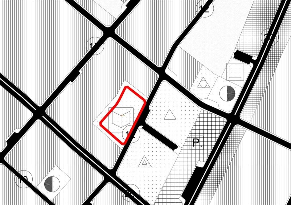 planlanmıştır. 2827 ada 4 parselde yapılaşma koşulları; Emsal: 0.75, en fazla yükseklik: 9.