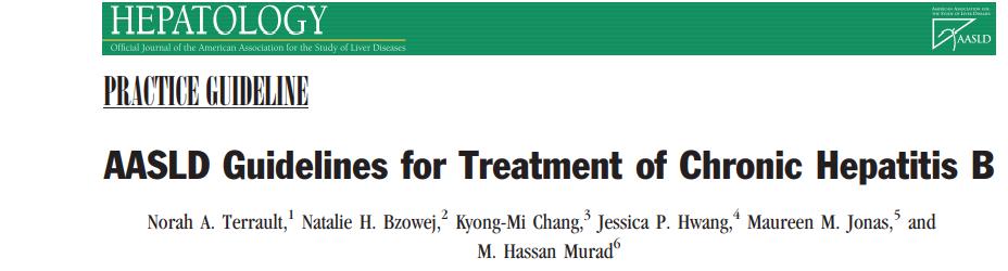 AASLD 2016 rehberi HBV DNA >200,000 IU/mL (1 milyon kopya/ ml) ise